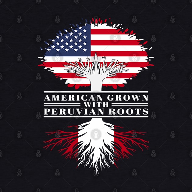 American Grown With Peruvian Roots Us Peru Flag Tree by BramCrye